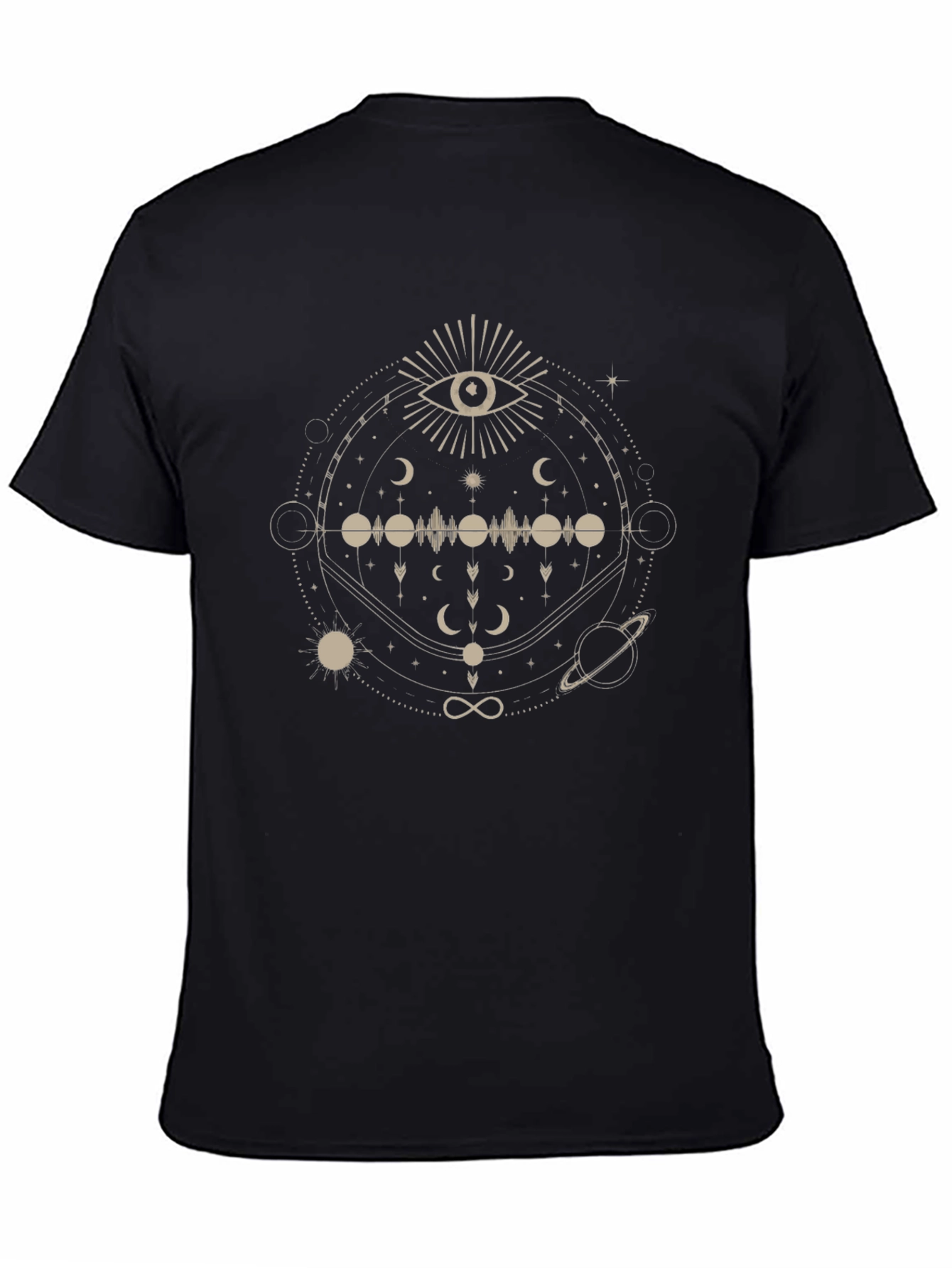 Mystic Eye Graphic Tee - Unisex Black T-Shirt