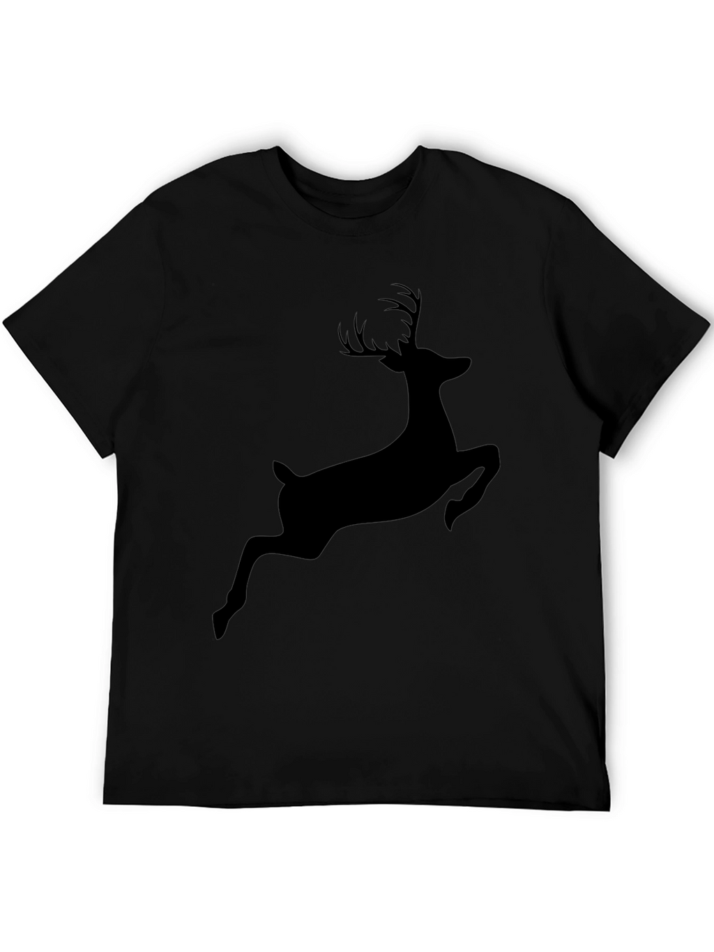 Black Deer Silhouette Tee - Mens Graphic T-Shirt