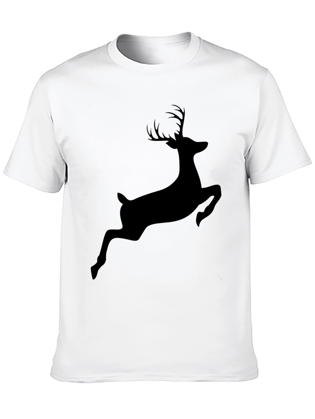 Black Deer Silhouette Tee - Mens Graphic T-Shirt