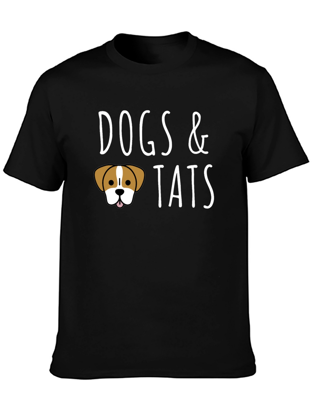 Dogs & Tats Graphic Tee - Black Crew Neck
