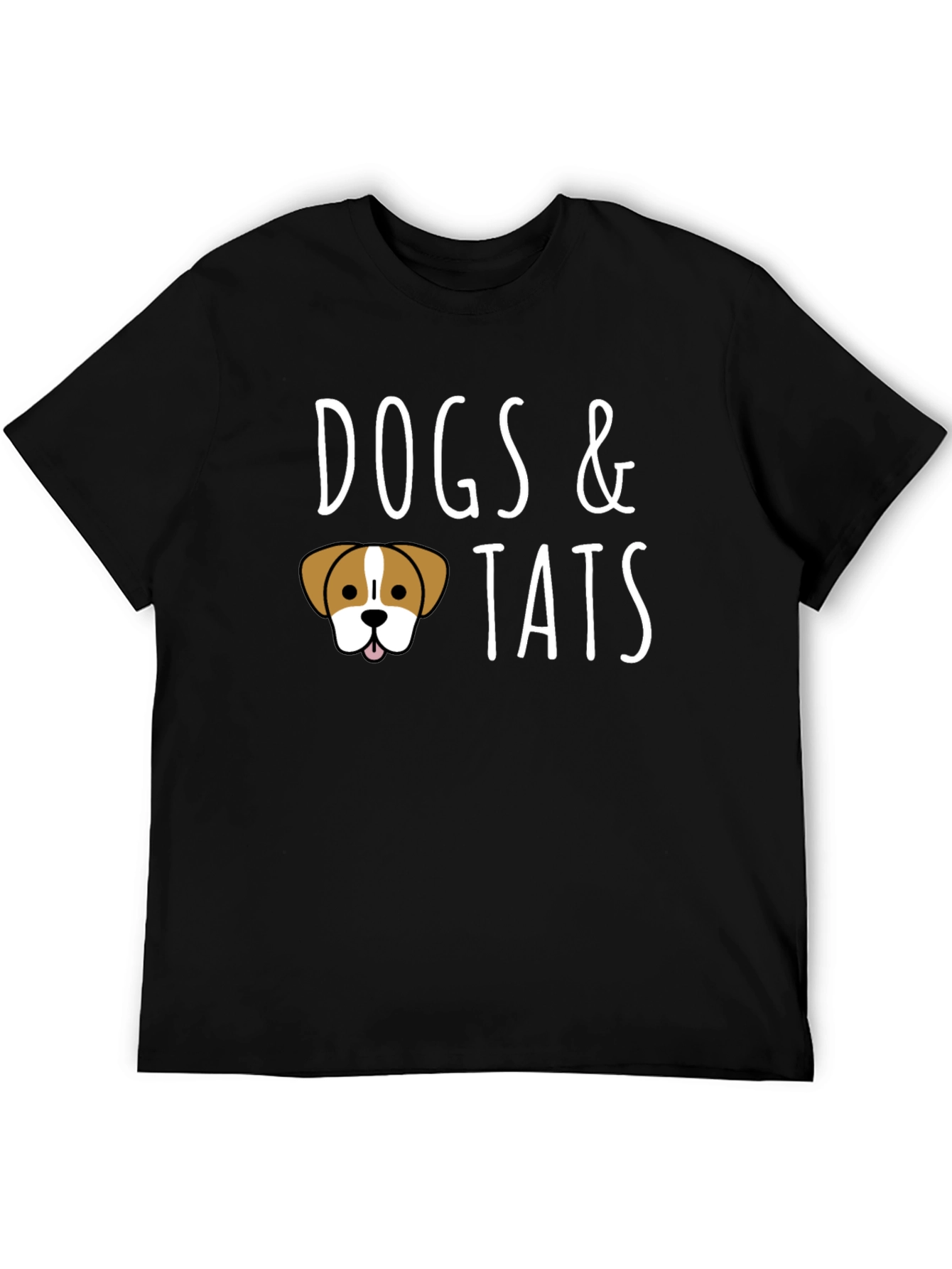 Dogs & Tats Graphic Tee - Black Crew Neck