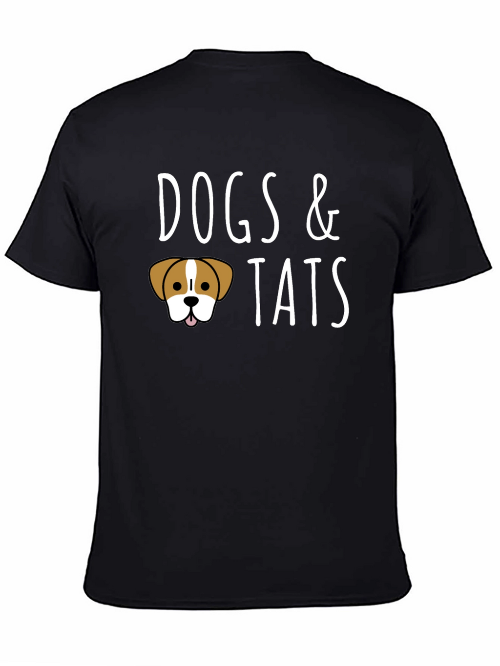 Dogs & Tats Graphic Tee - Black Crew Neck