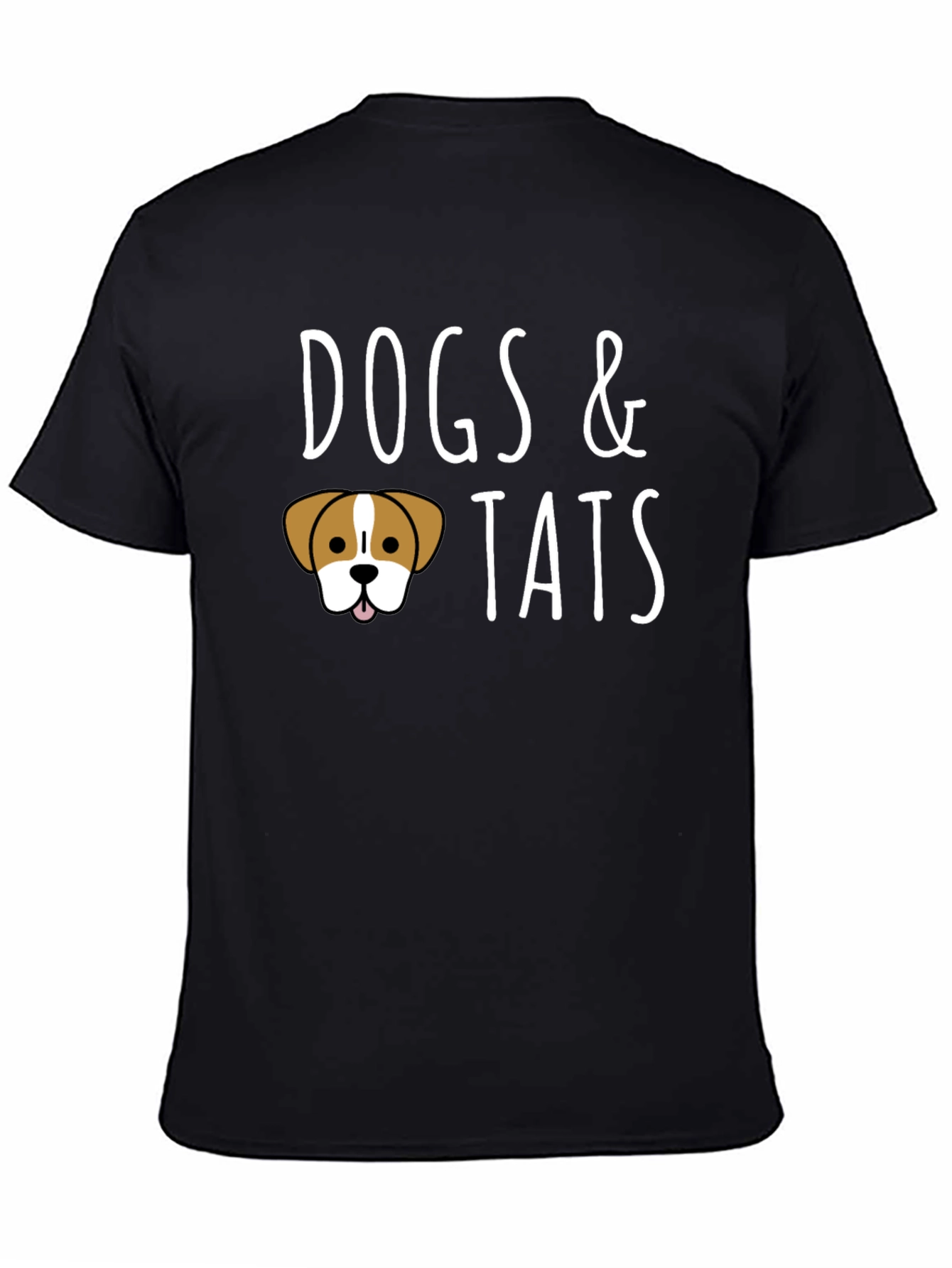 Dogs & Tats Graphic Tee - Black Crew Neck