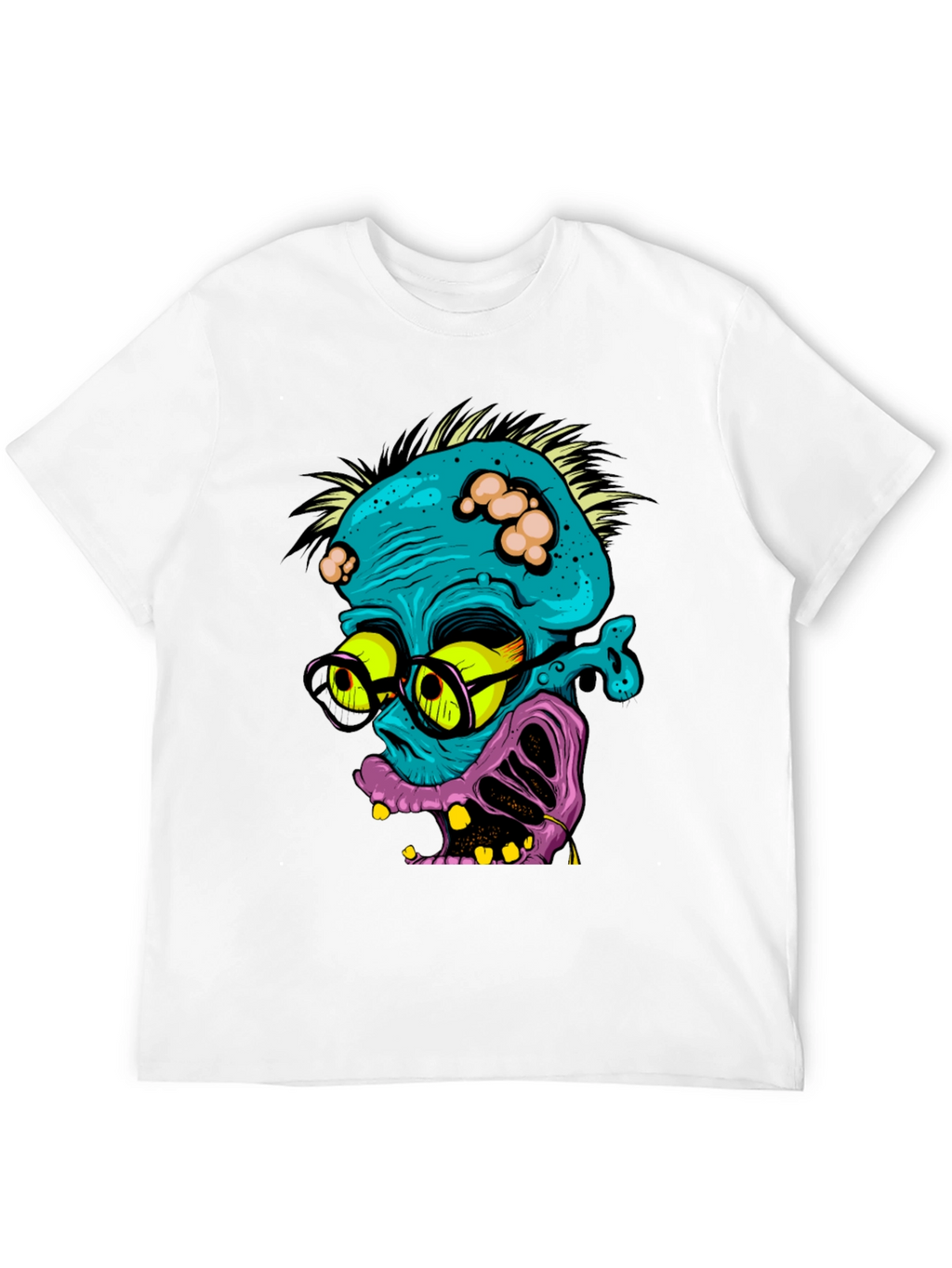 Zombie Nerd Graphic T-Shirt