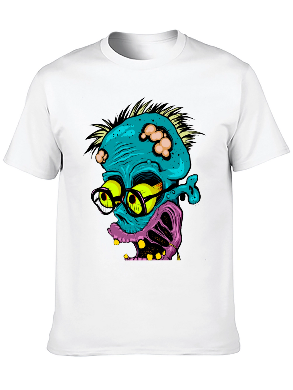 Zombie Nerd Graphic T-Shirt