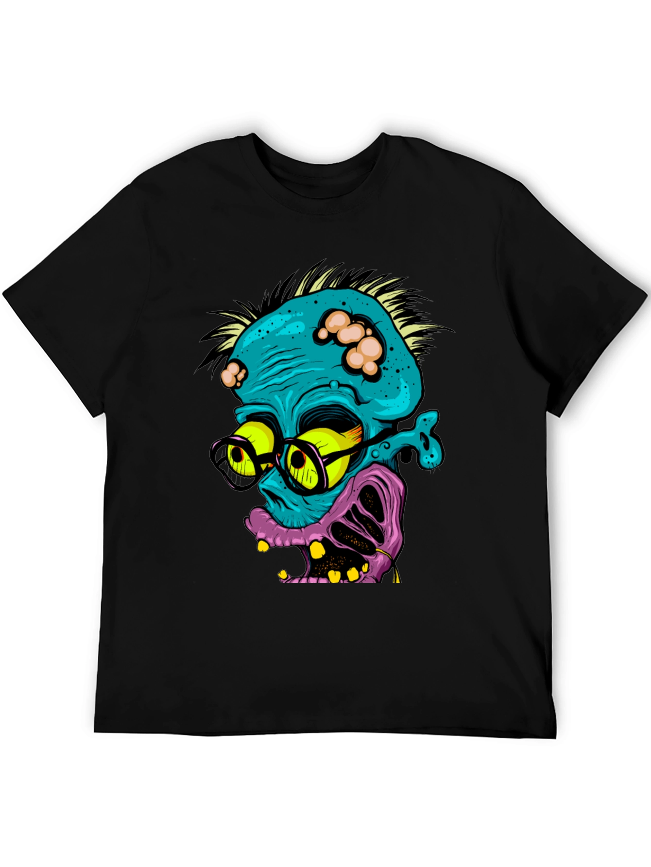 Zombie Nerd Graphic T-Shirt