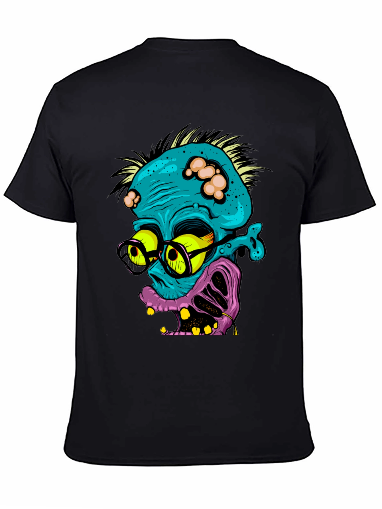 Zombie Nerd Graphic T-Shirt