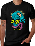 Zombie Nerd Graphic T-Shirt