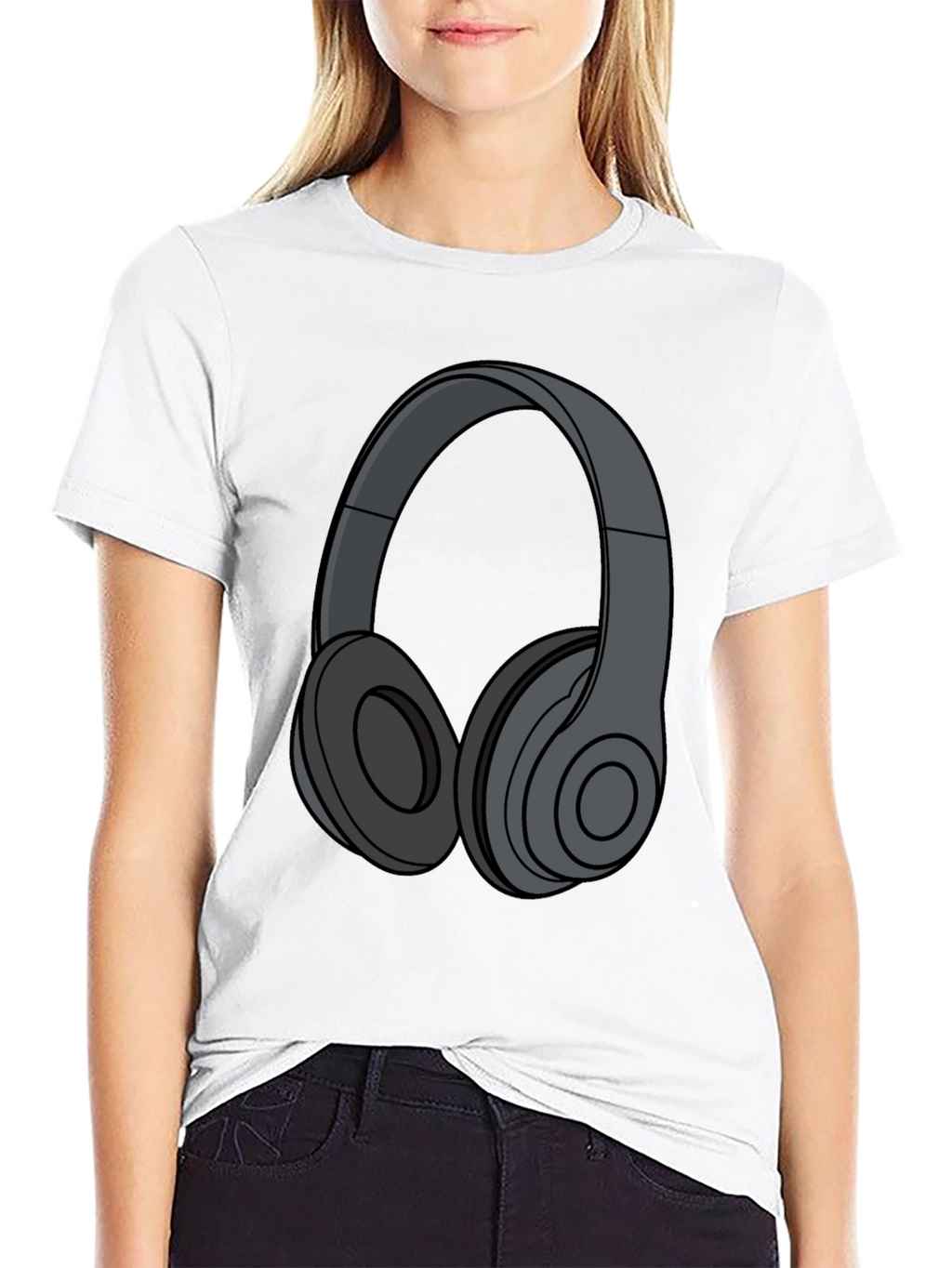 Modern Headphones Graphic T-Shirt