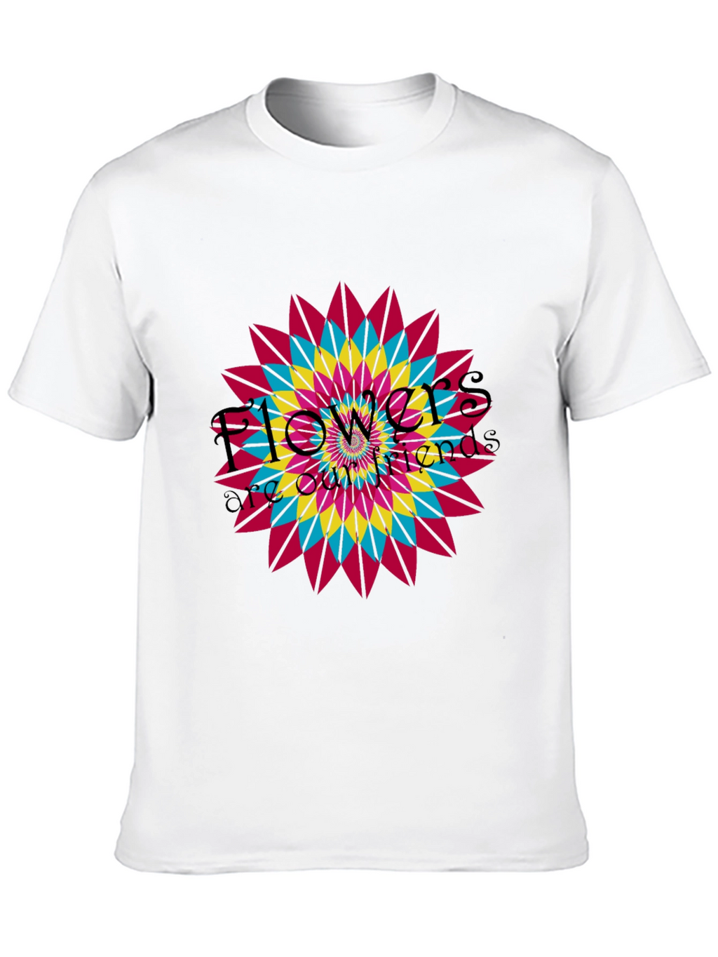 Floral Mandala Graphic T-Shirt - Vibrant Design