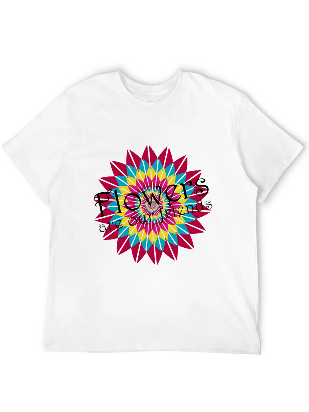 Floral Mandala Graphic T-Shirt - Vibrant Design