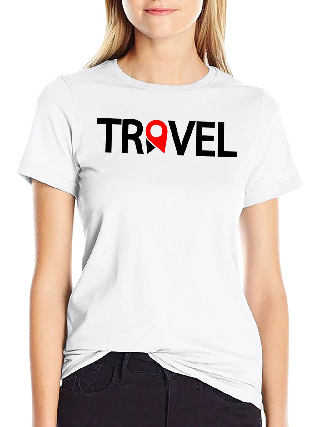 Travel Graphic Tee - Black Short Sleeve Shirt