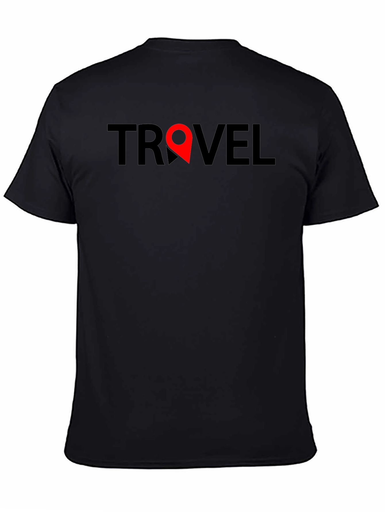 Travel Graphic Tee - Black Short Sleeve Shirt