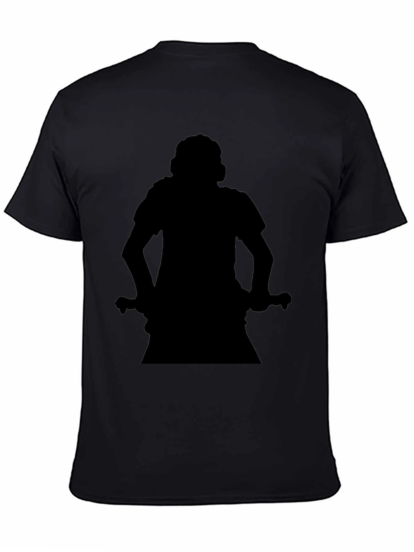 Silhouette Graphic Tee - Black Cotton Blend