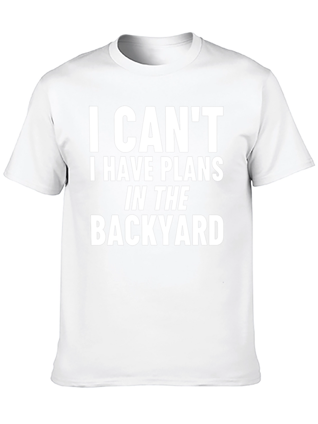 Funny Backyard Plans T-Shirt - Black