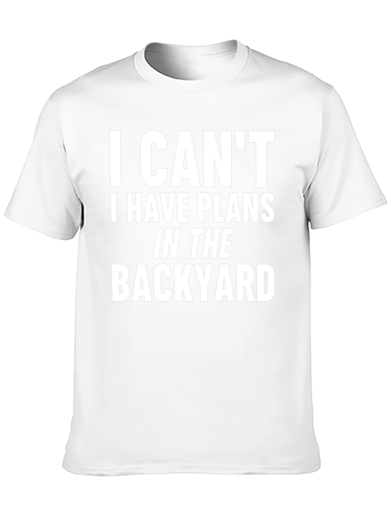 Funny Backyard Plans T-Shirt - Black