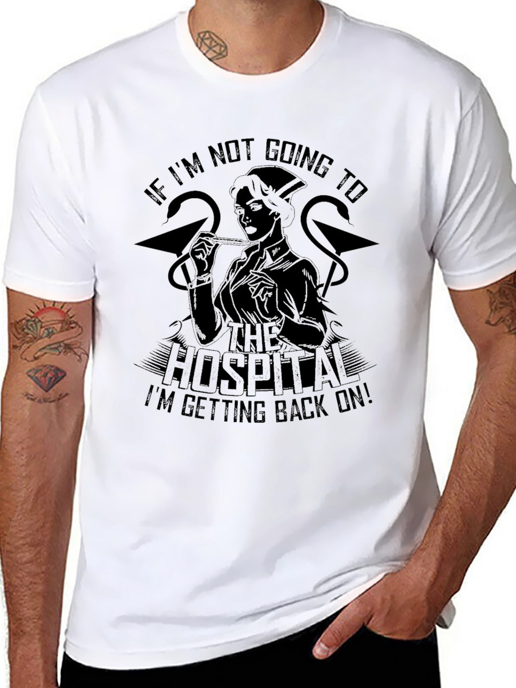 Nurse Graphic T-Shirt - Unisex Black Tee