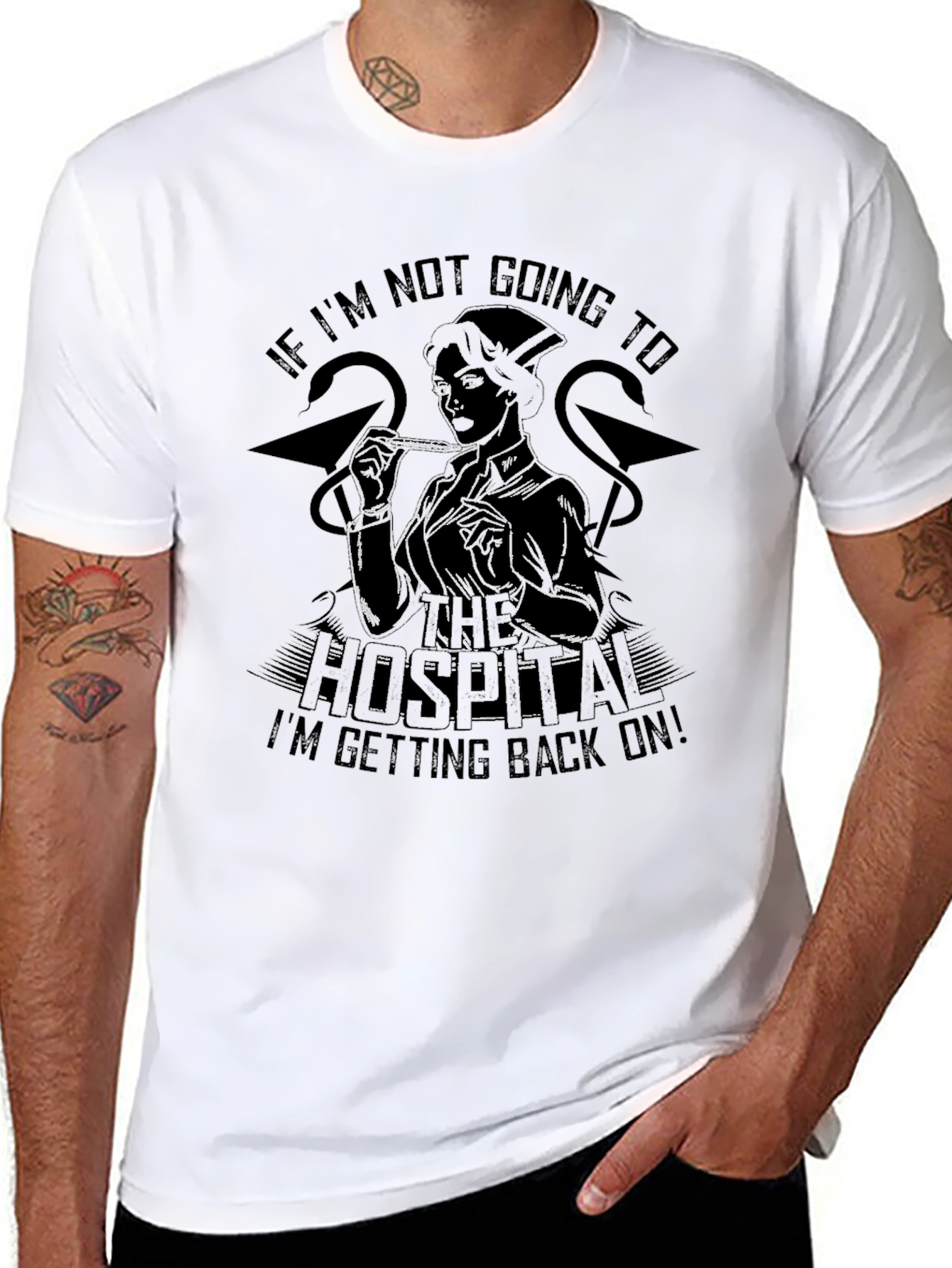 Nurse Graphic T-Shirt - Unisex Black Tee