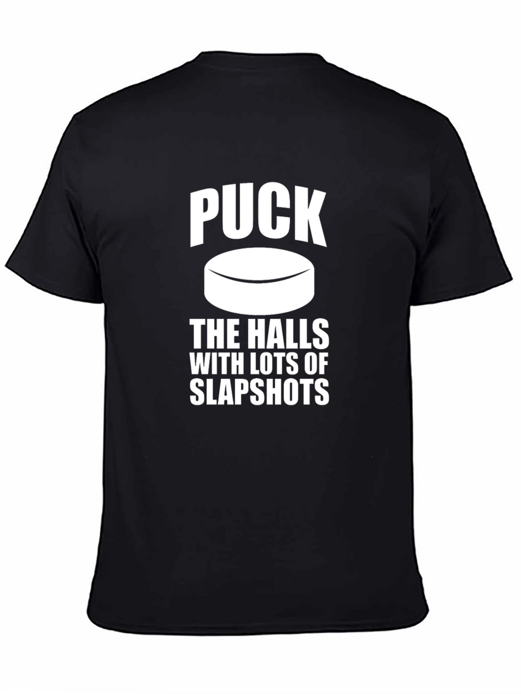 Puck the Halls Slapshot T-Shirt - Hockey Holiday Tee