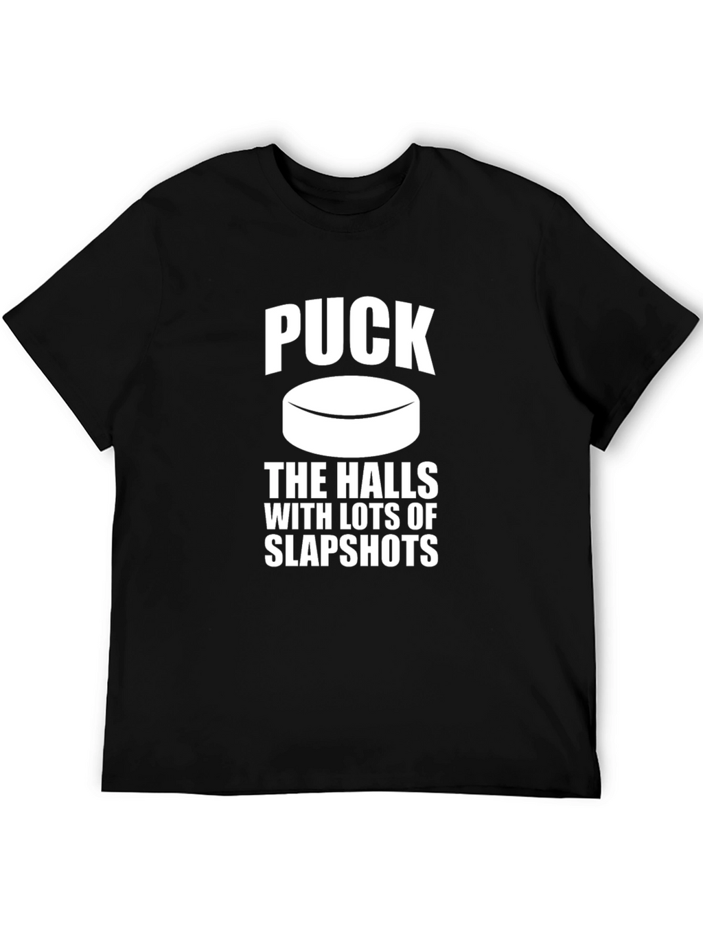 Puck the Halls Slapshot T-Shirt - Hockey Holiday Tee