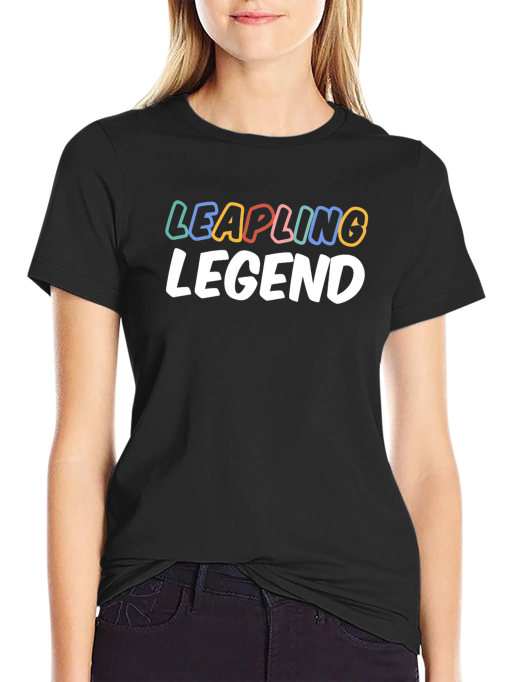 Leapling Legend Black Graphic Tee