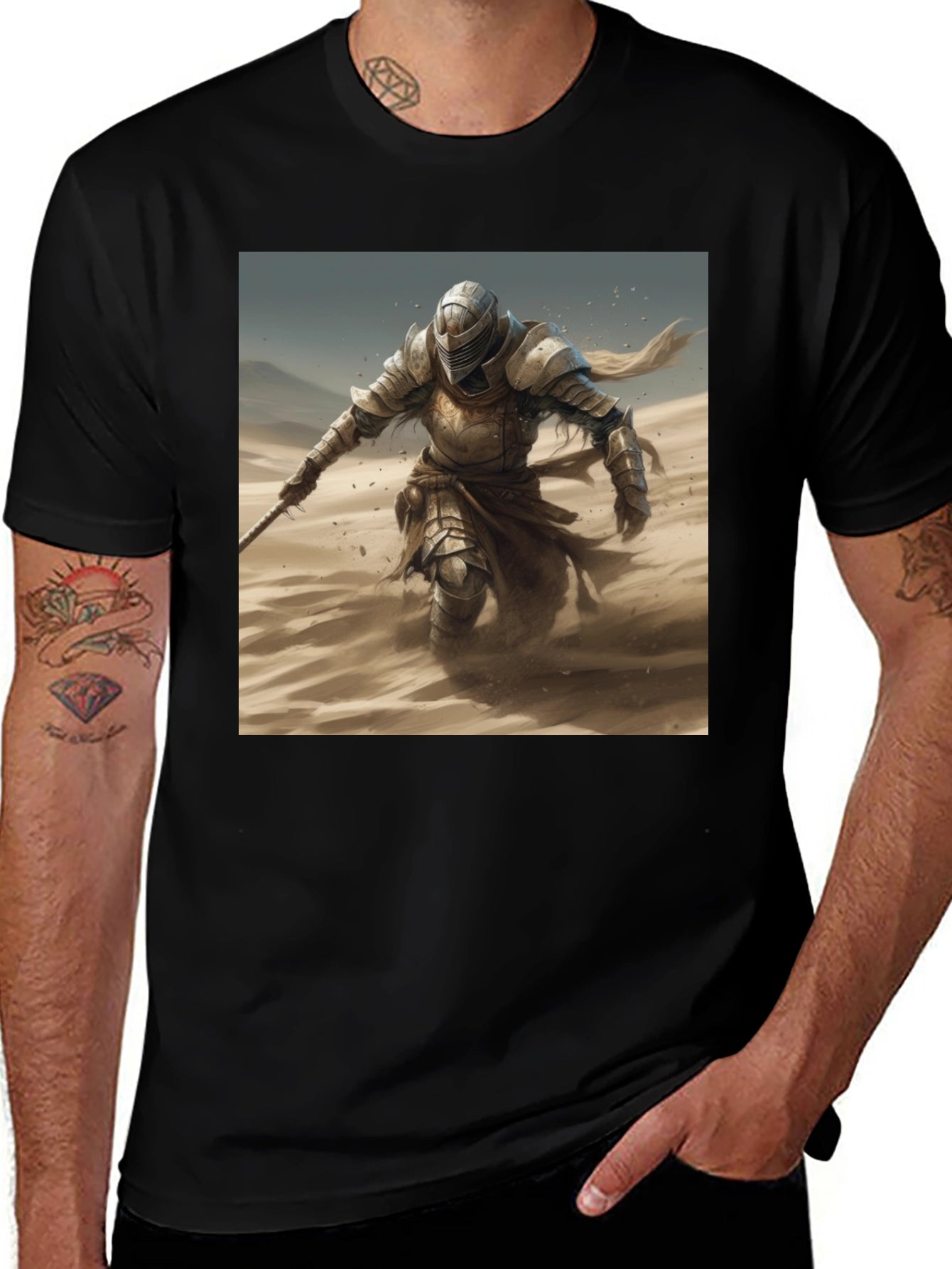 Knight in Shining Armor Black Tee