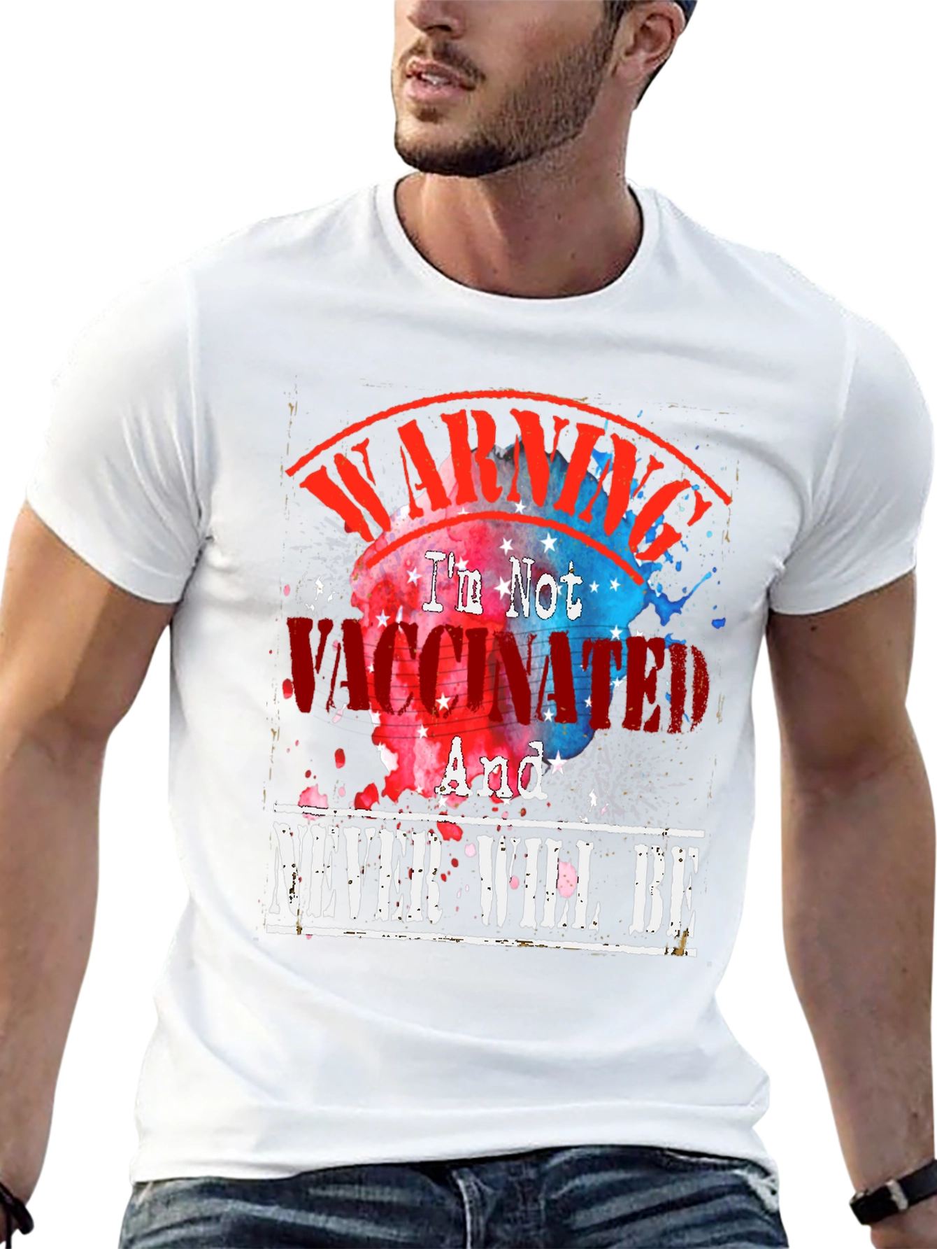 Warning Im Not Vaccinated Graphic Tee