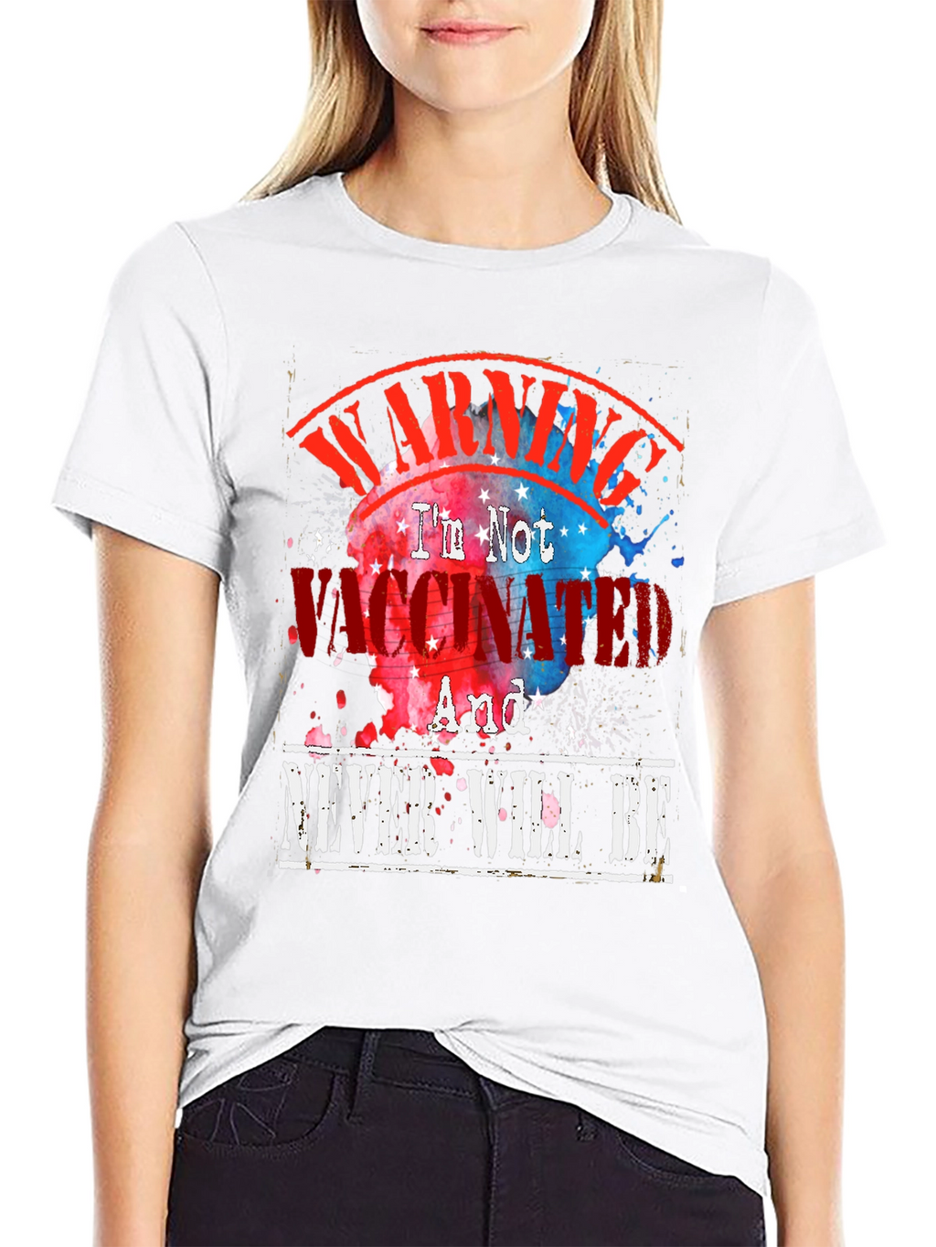 Warning Im Not Vaccinated Graphic Tee