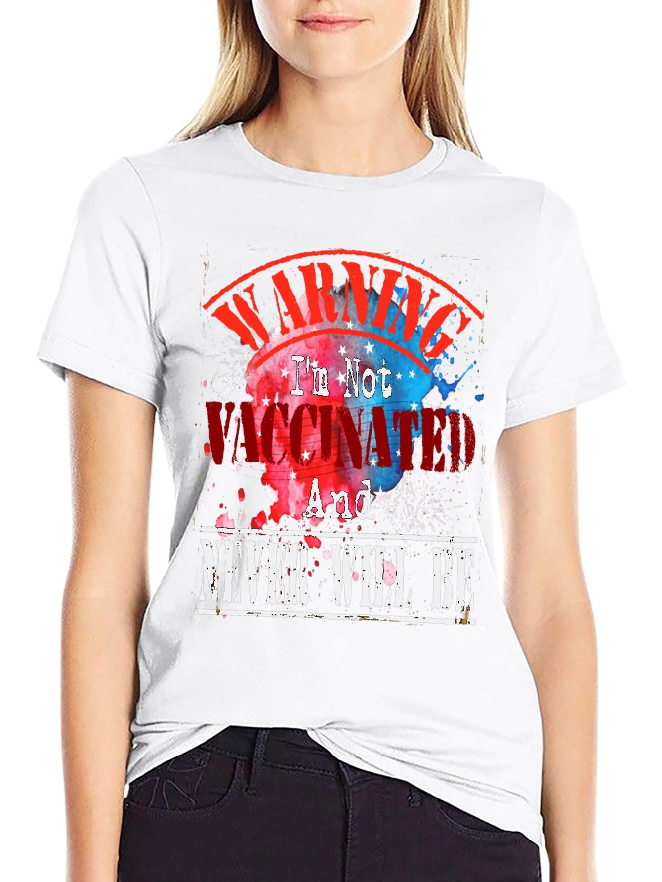 Warning Im Not Vaccinated Graphic Tee