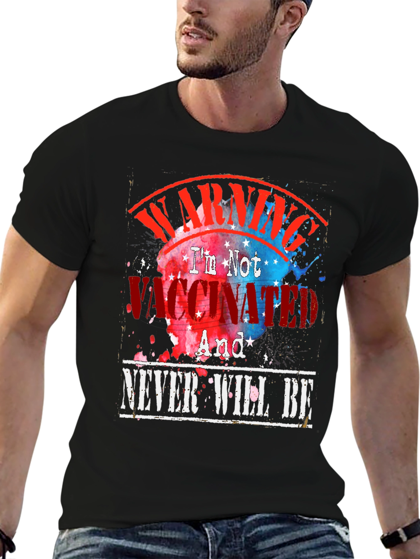 Warning Im Not Vaccinated Graphic Tee