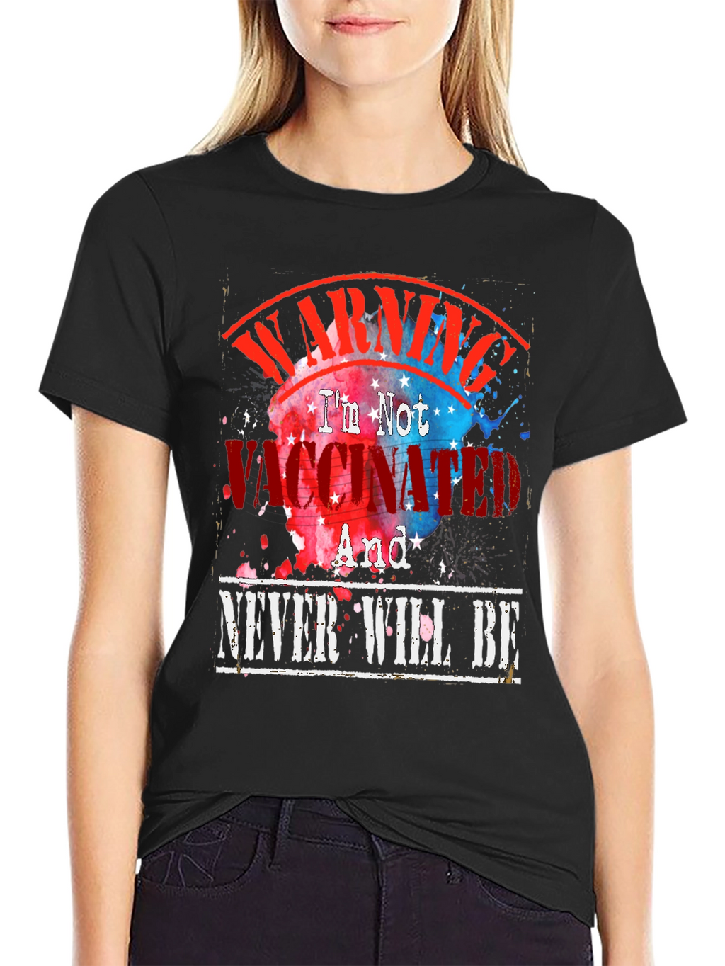 Warning Im Not Vaccinated Graphic Tee