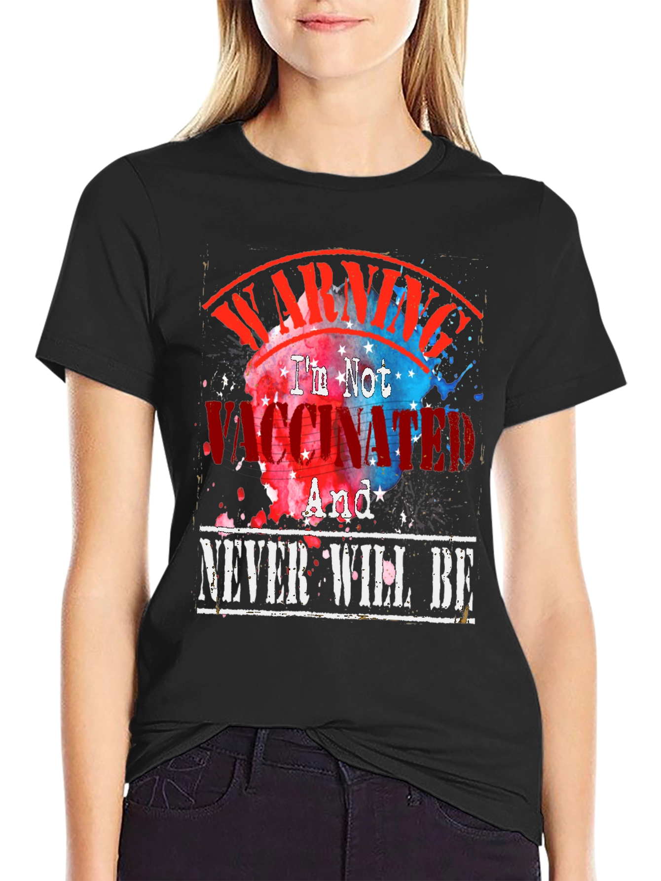 Warning Im Not Vaccinated Graphic Tee