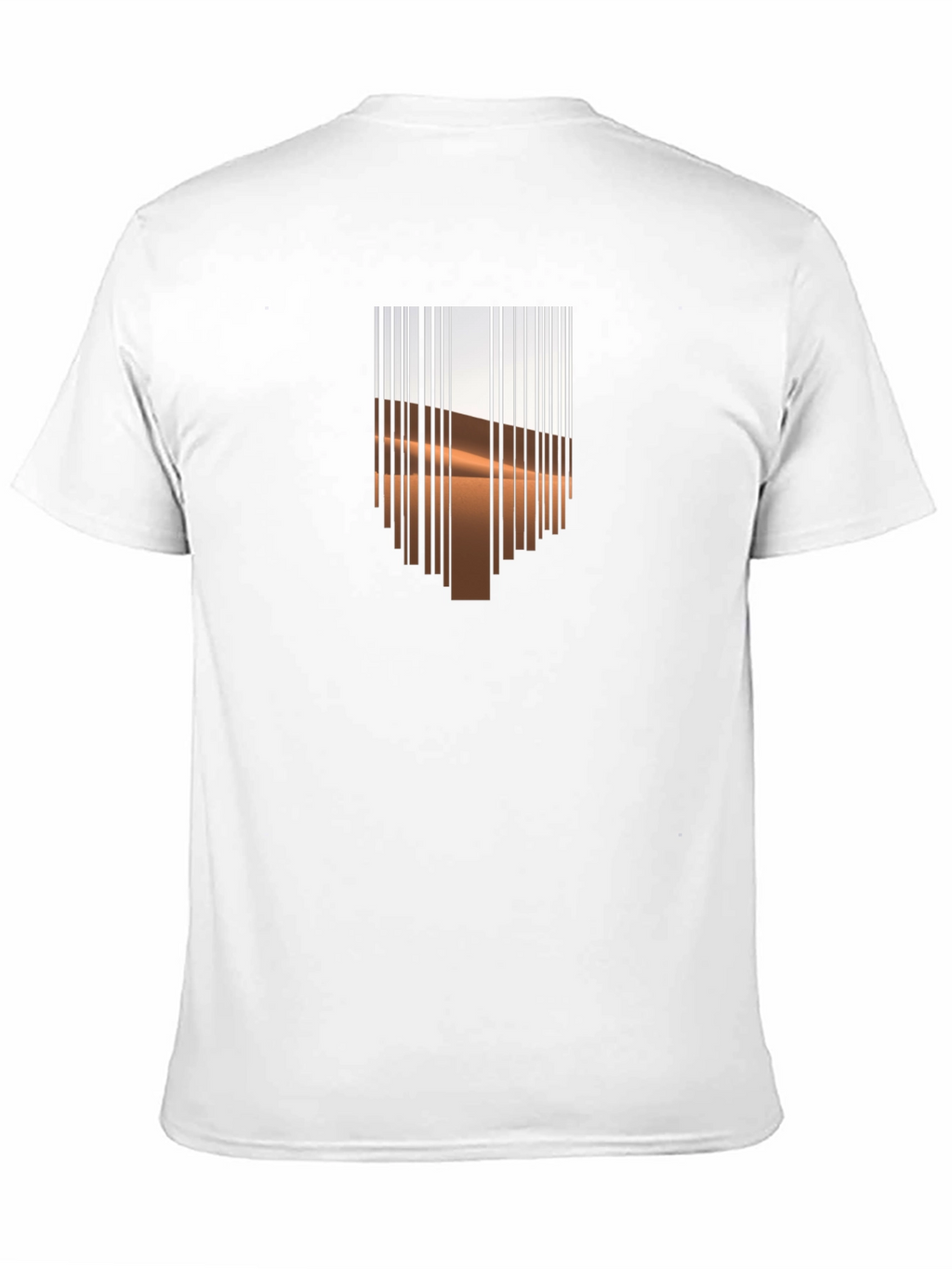 Barcode Desert Graphic Tee - Modern Casual