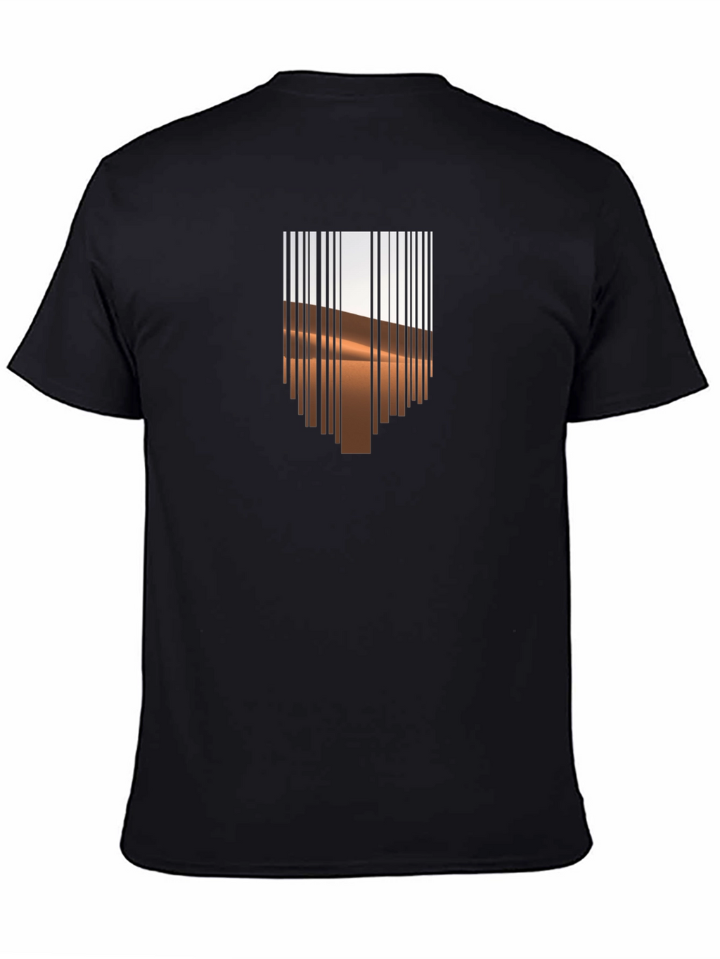 Barcode Desert Graphic Tee - Modern Casual