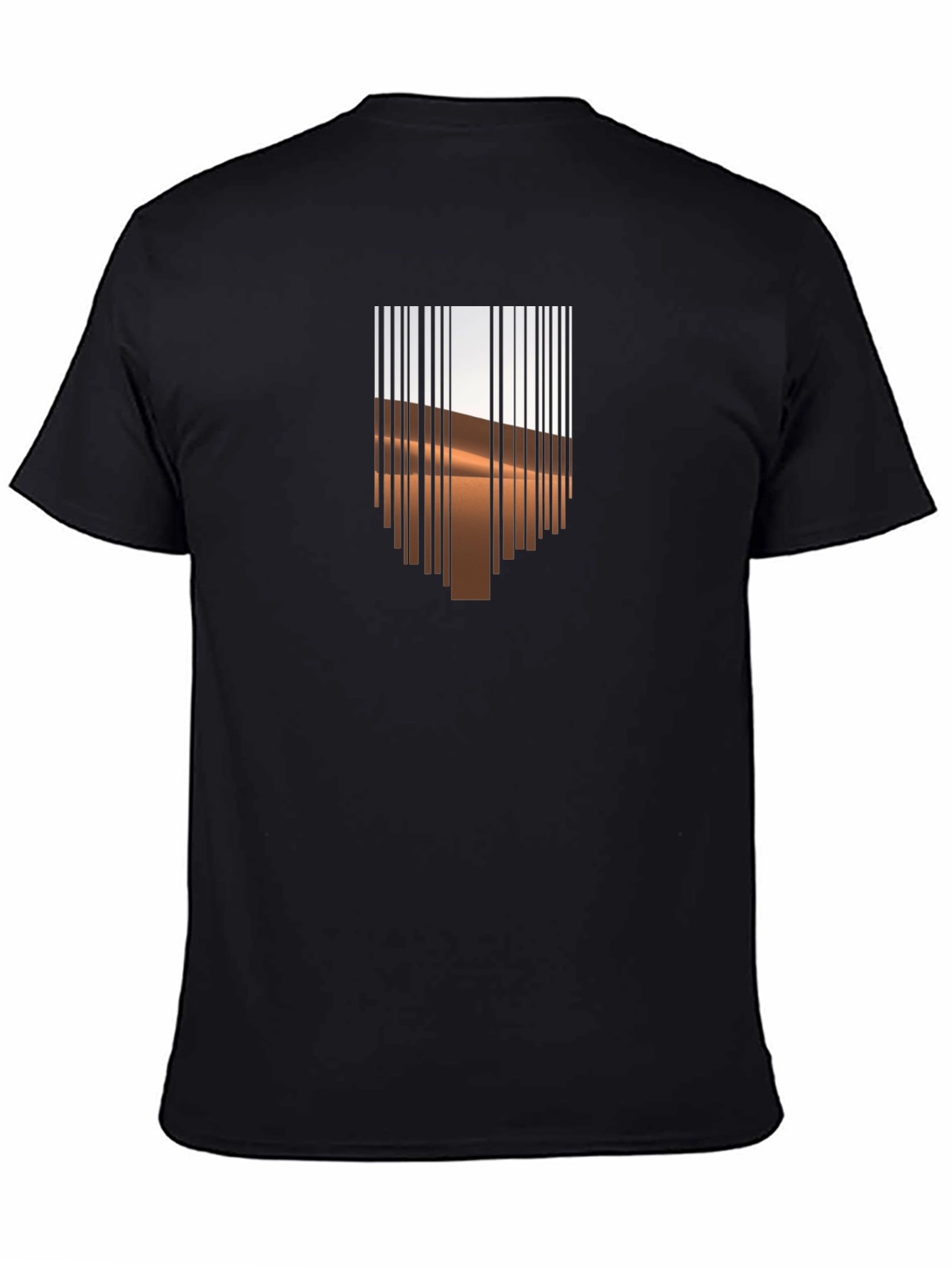 Barcode Desert Graphic Tee - Modern Casual