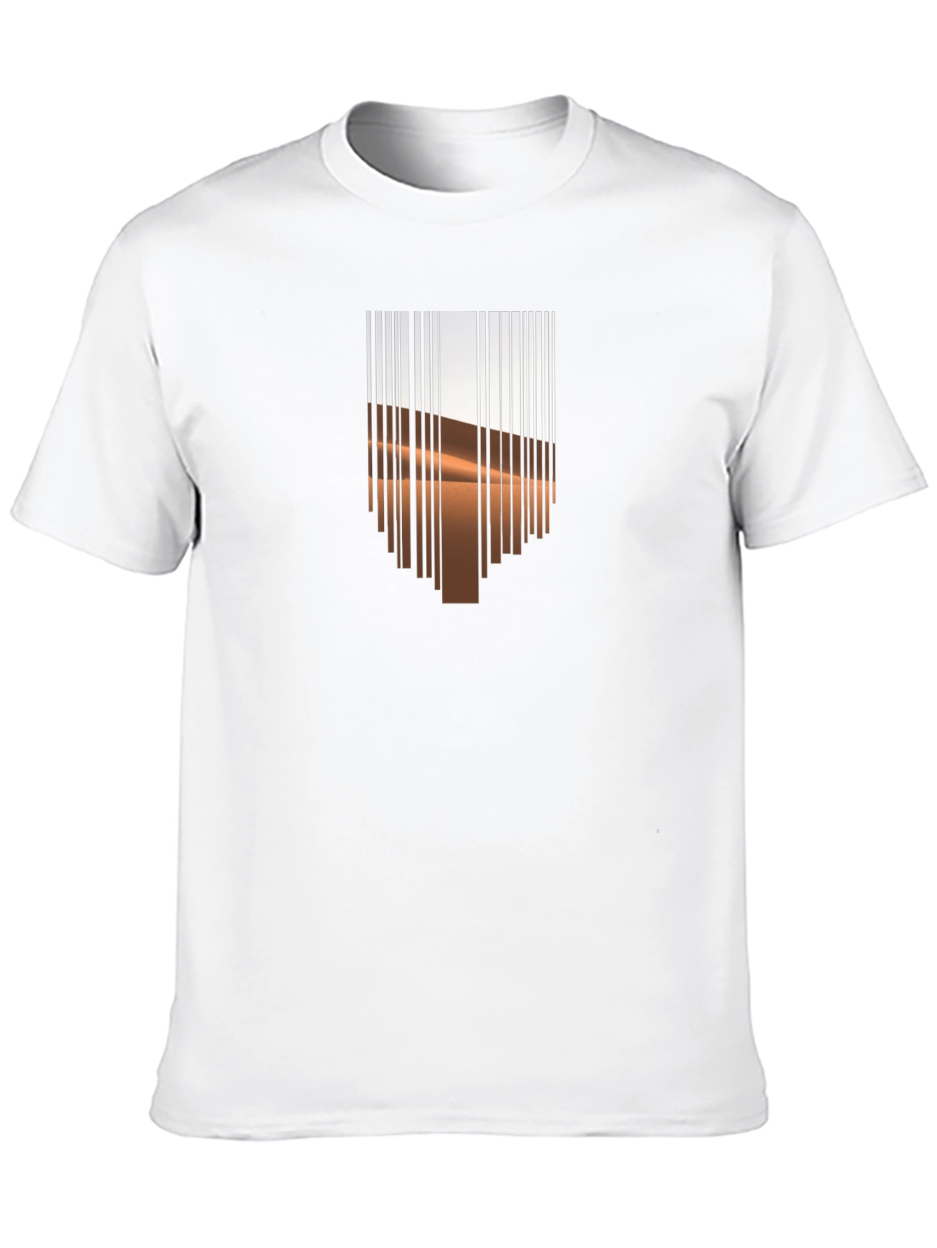 Barcode Desert Graphic Tee - Modern Casual