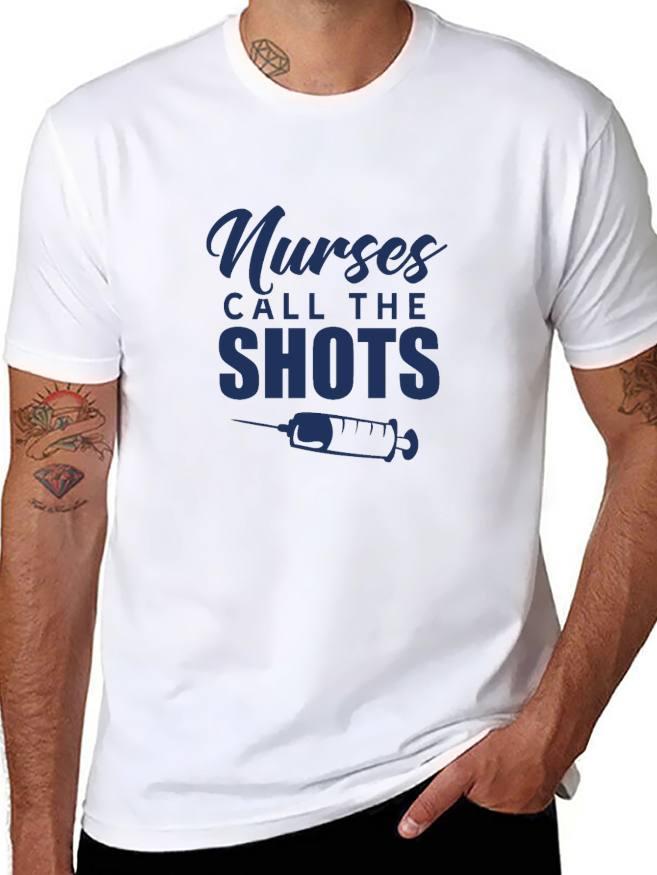 Nurses Call The Shots Graphic T-Shirt - Unisex Fit