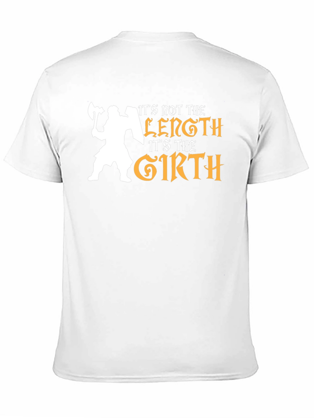 Its Not the Length Its the Girth Black T-Shirt