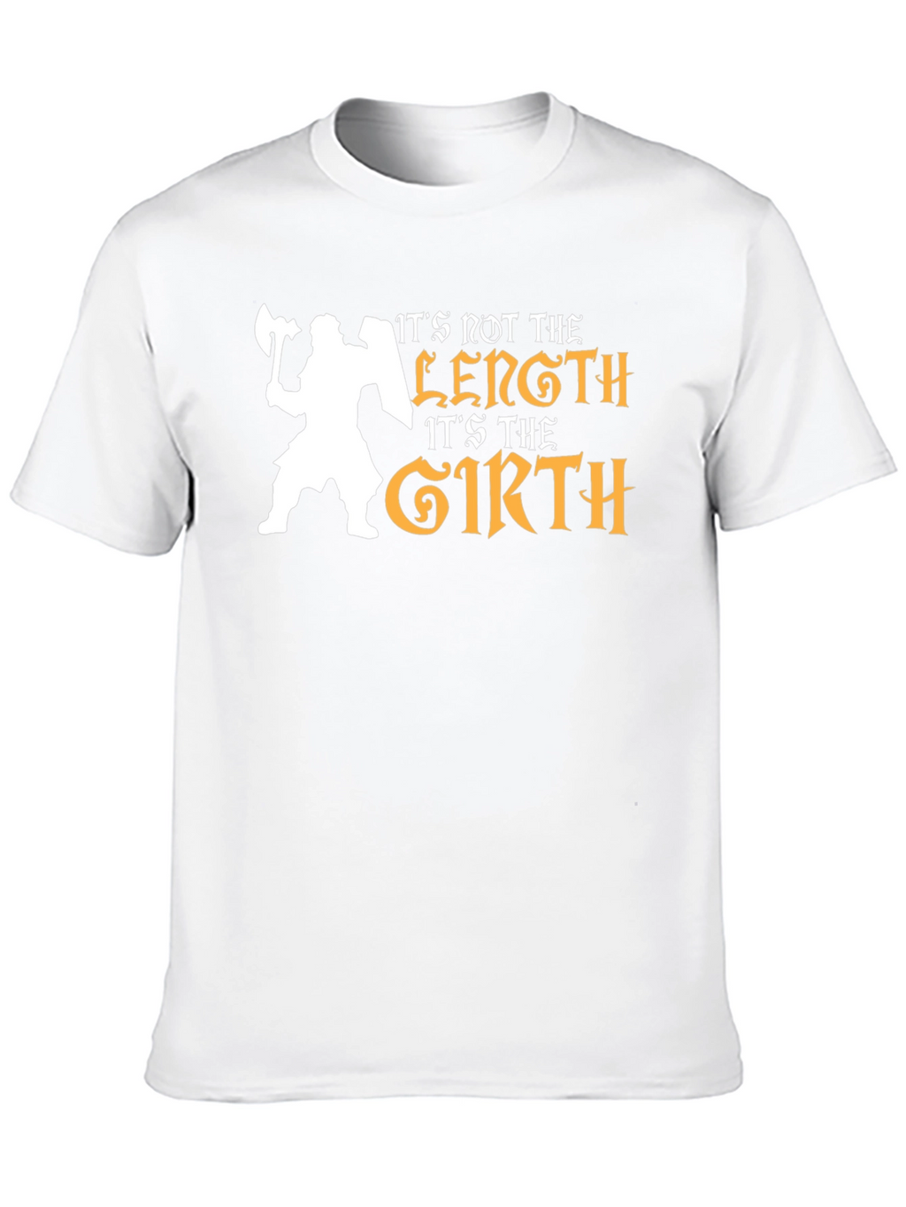 Its Not the Length Its the Girth Black T-Shirt