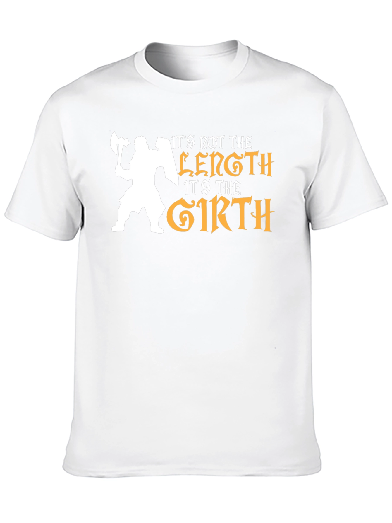 Its Not the Length Its the Girth Black T-Shirt