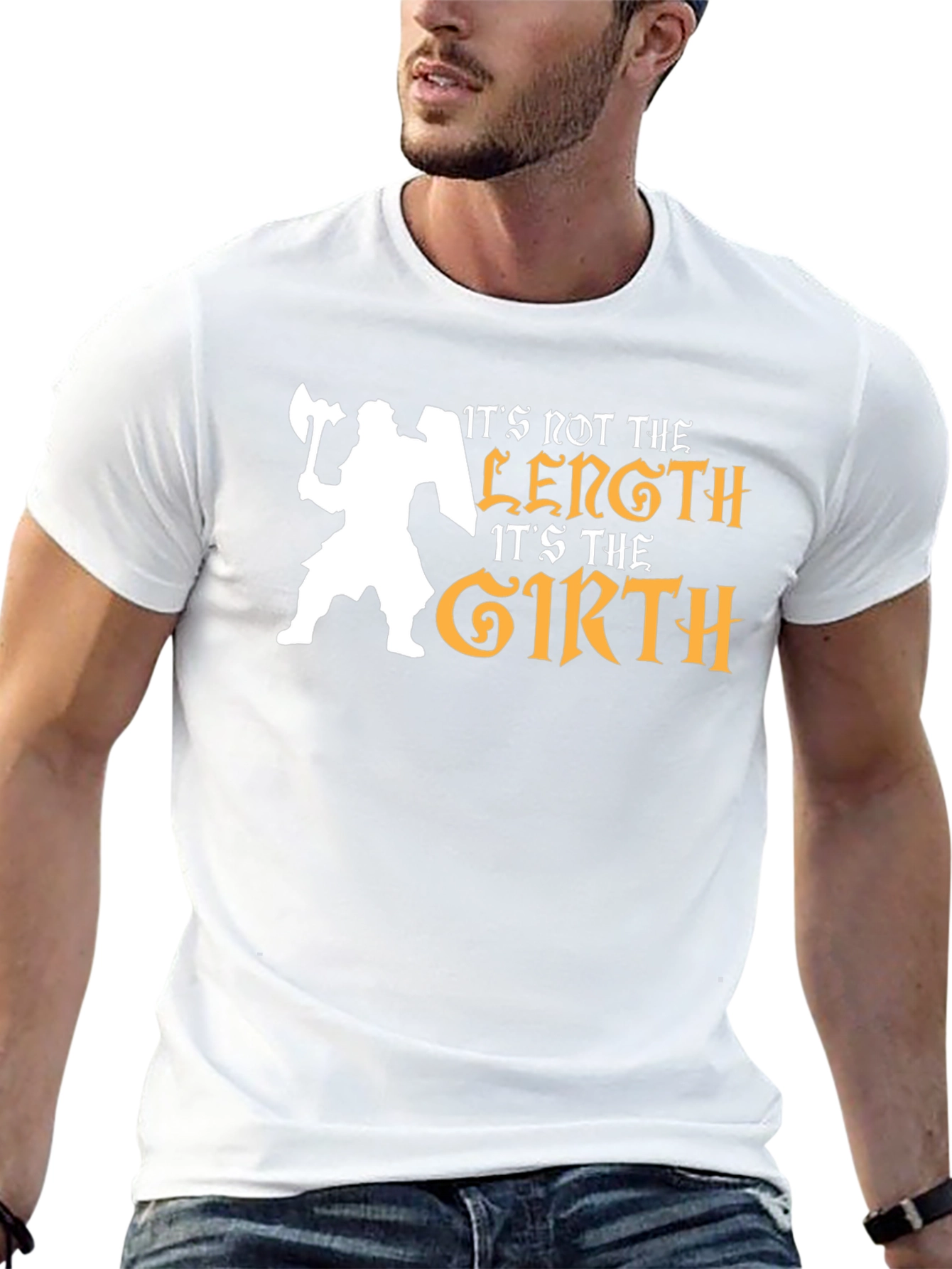 Its Not the Length Its the Girth Black T-Shirt