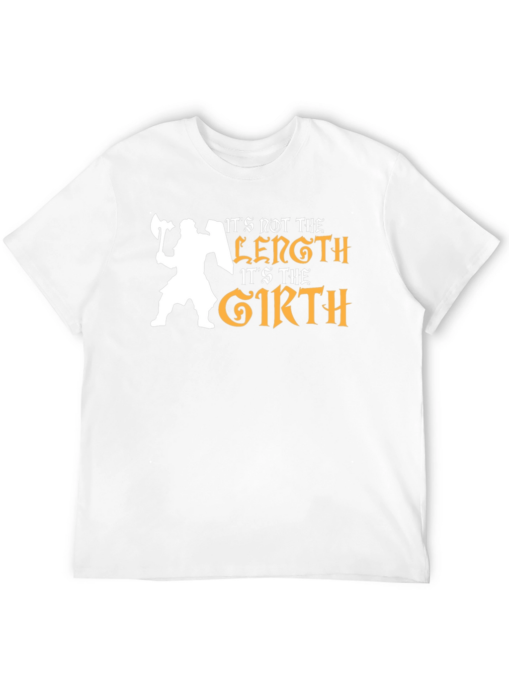 Its Not the Length Its the Girth Black T-Shirt