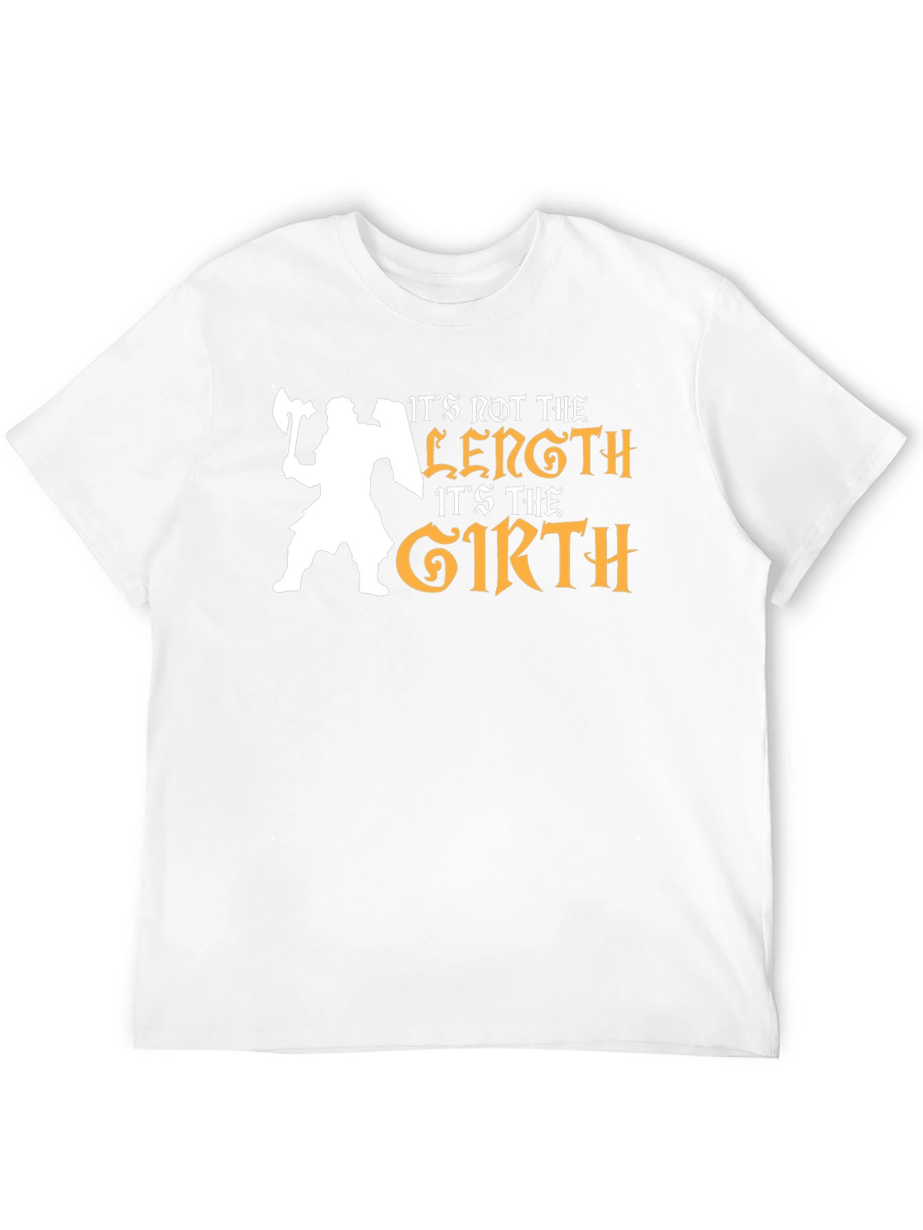 Its Not the Length Its the Girth Black T-Shirt