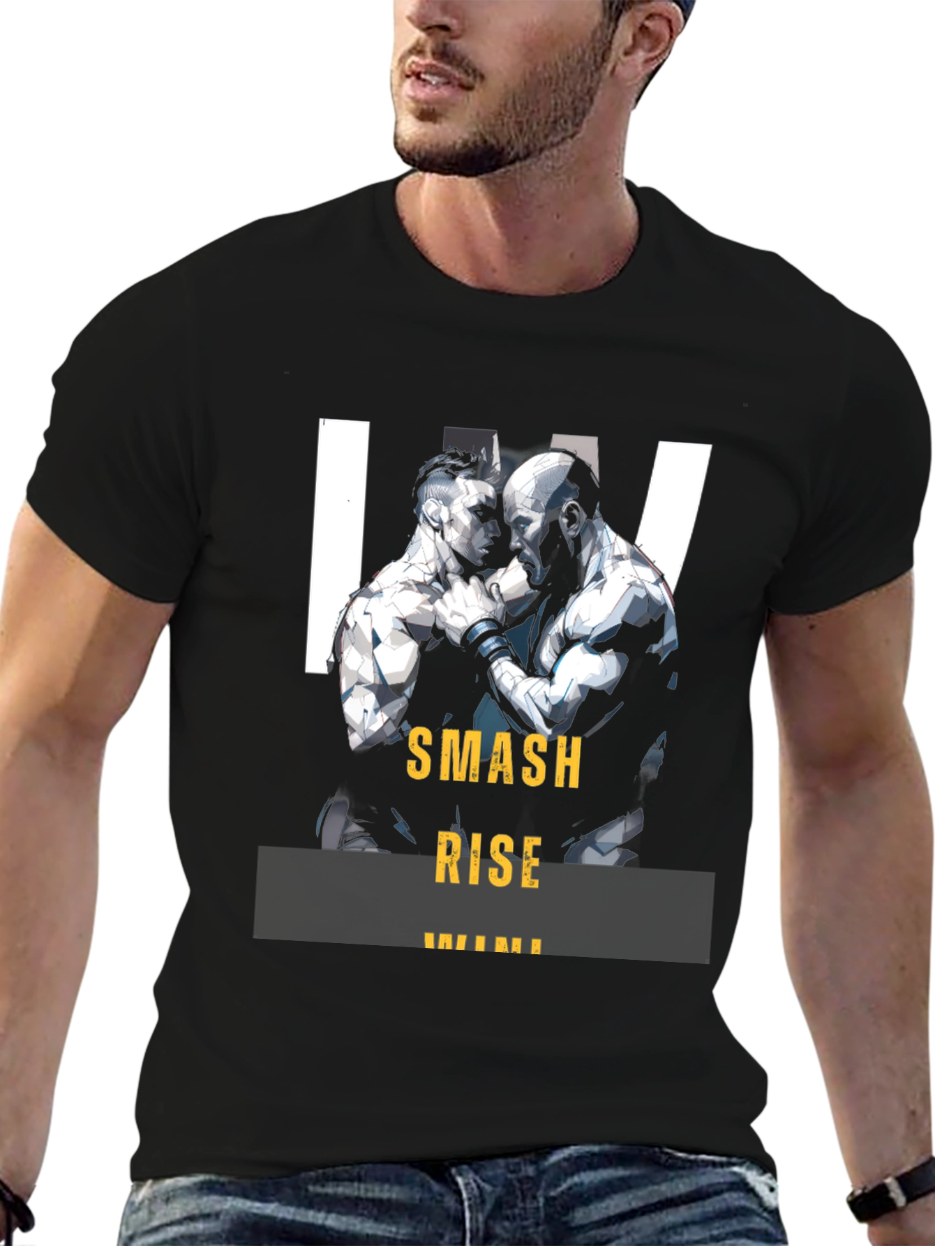Smash Rise Graphic Tee - MMA Inspired