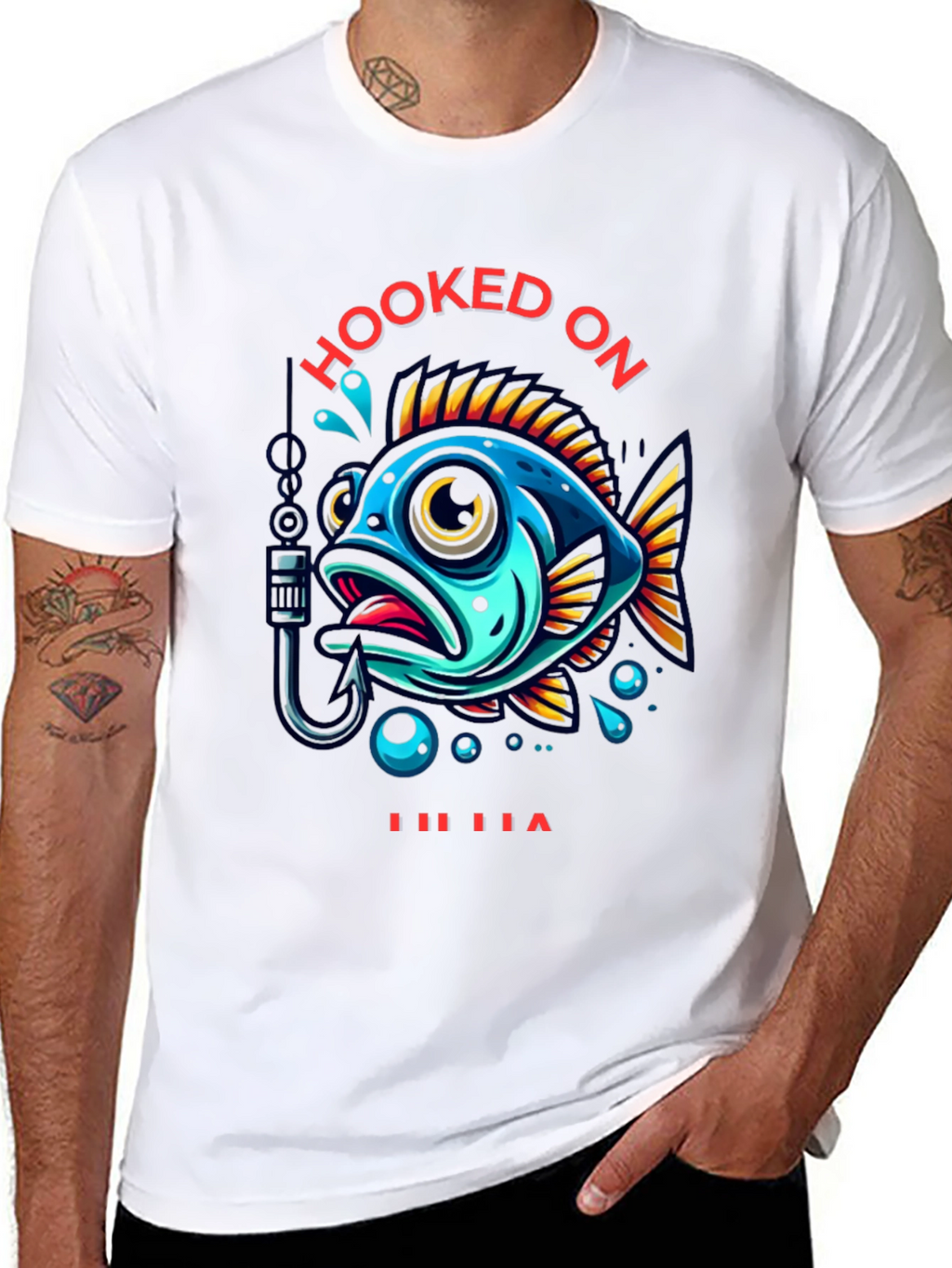Hooked On T-Shirt - Fishing Tee