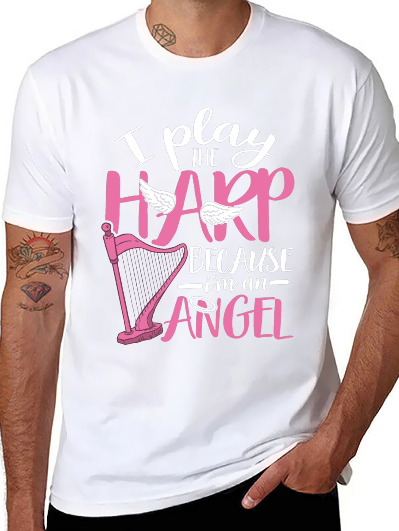 I Play Harp Because Im an Angel T-Shirt