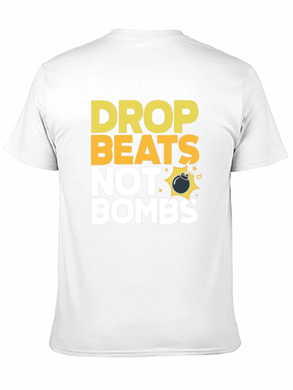 Drop Beats Not Bombs Graphic T-Shirt - Black