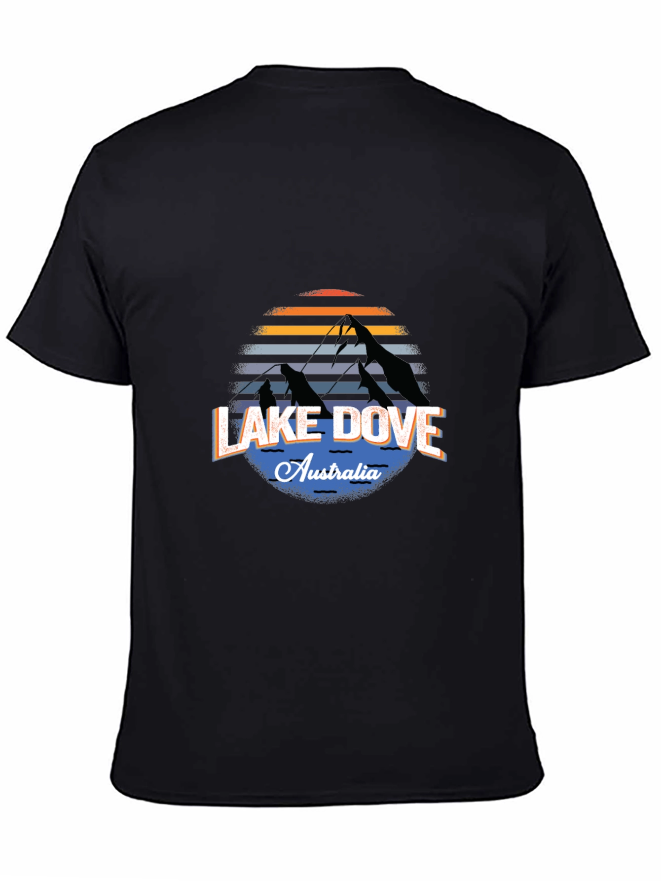 Lake Dove Australia Black T-Shirt