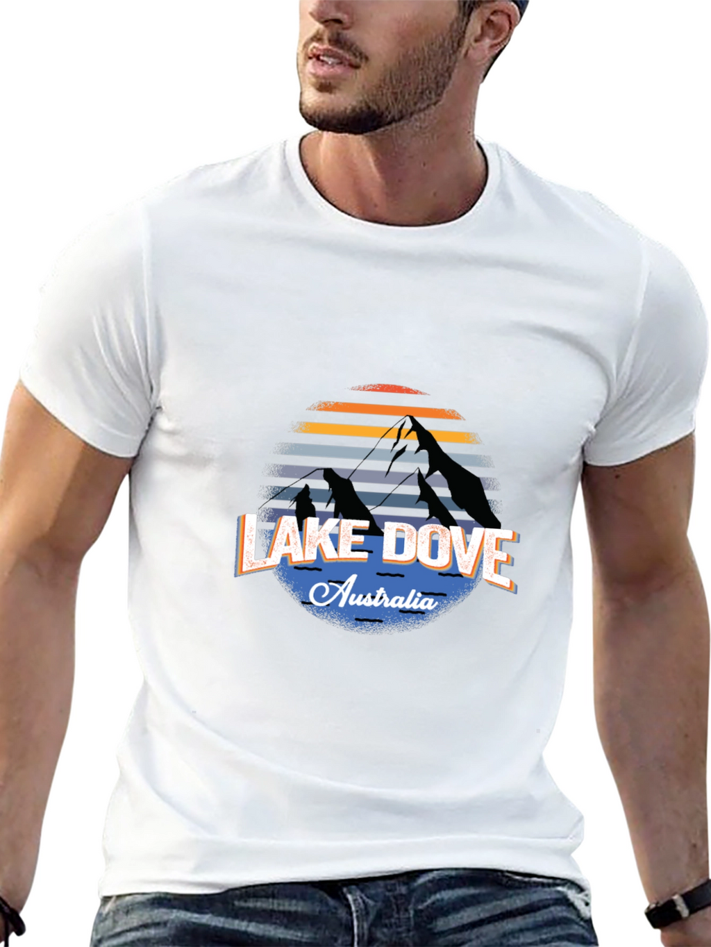 Lake Dove Australia Black T-Shirt