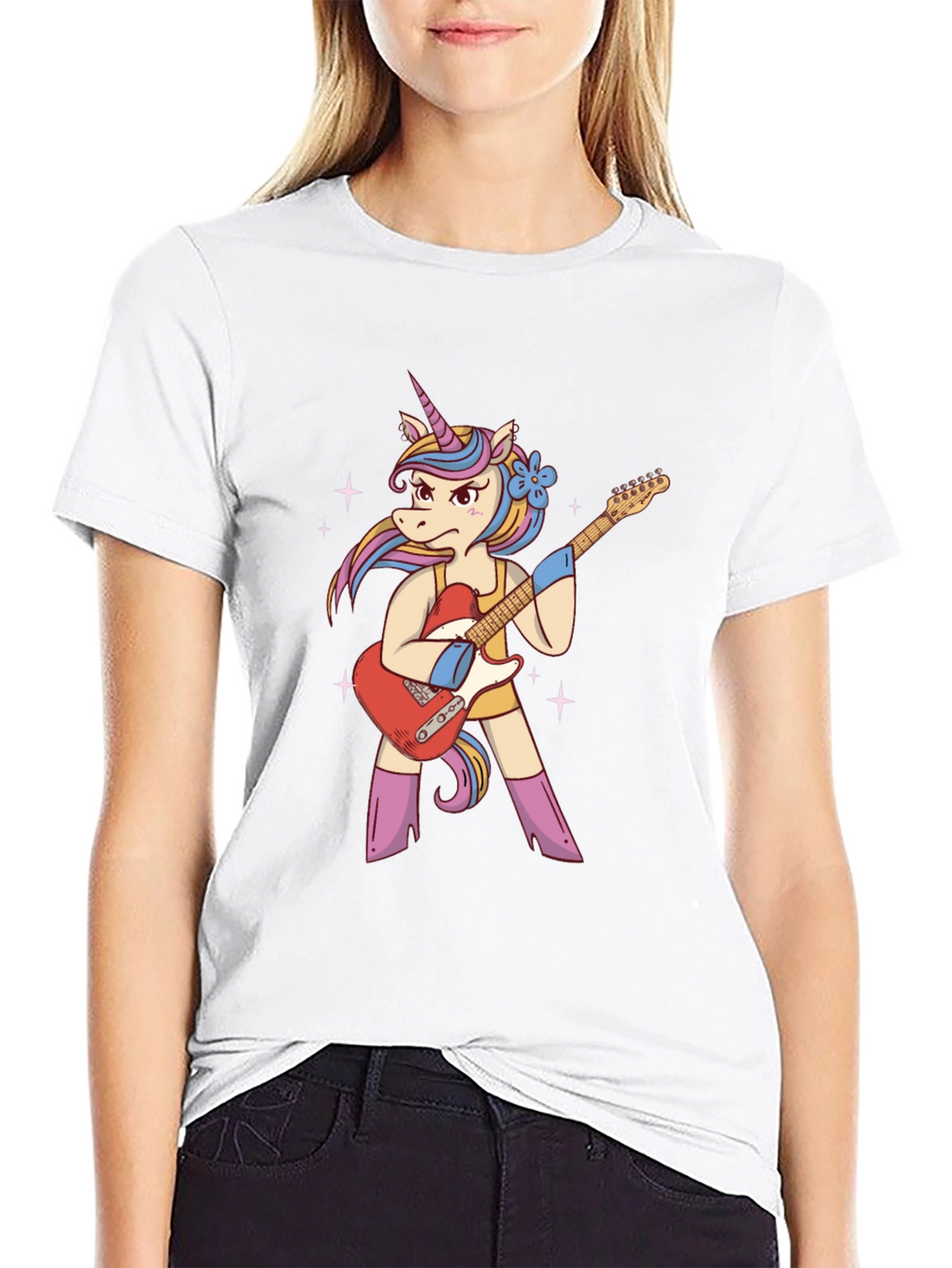 Unicorn Guitarist Graphic T-Shirt